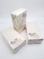 Basic Hoeslakenset (laken + 2 kussenslopen) - 210x250 cm - %100 Cotton - CREME