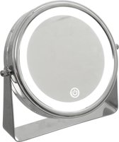 5Five Badkamer spiegel met LED - Spiegel - Make up spiegel - Met een vergrootglas - Draaibaar