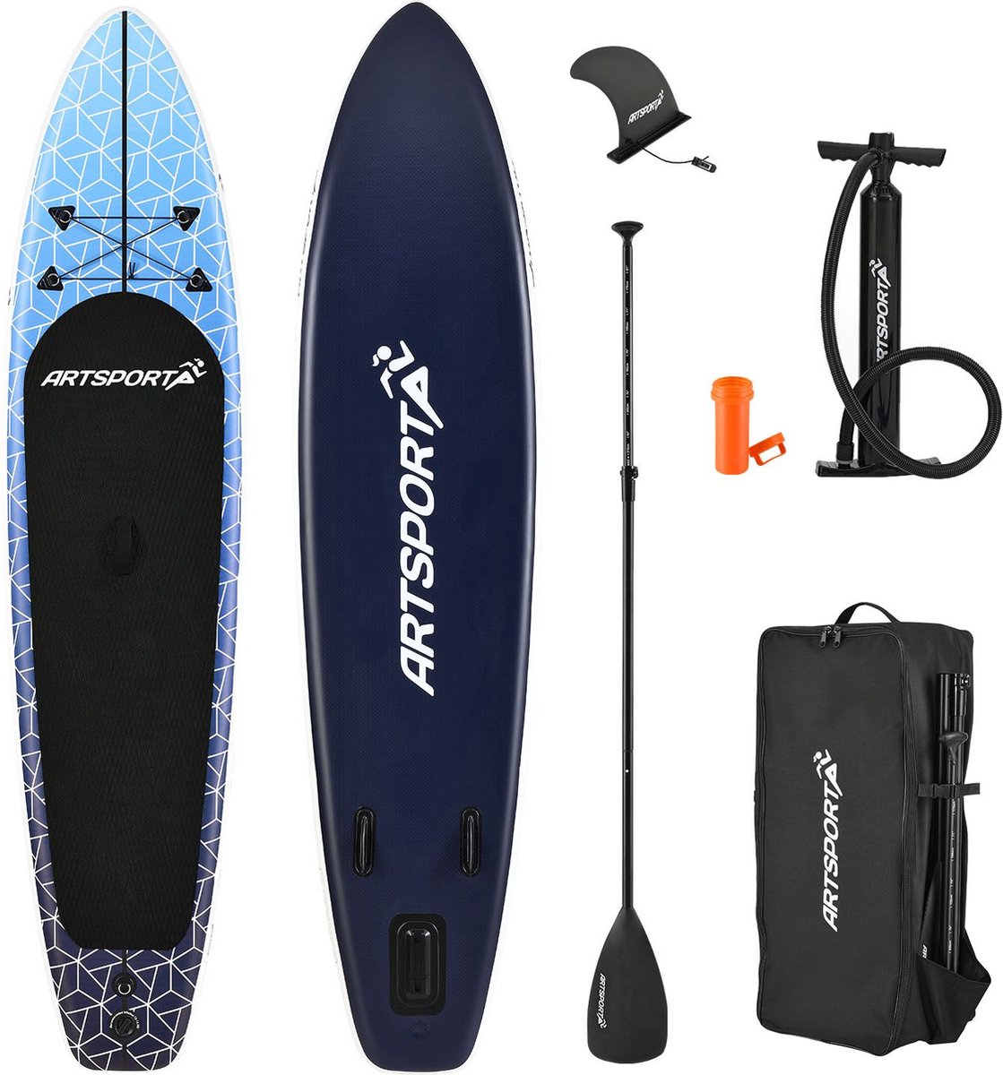 Opblaasbaar SUP Board - Deep Ocean - Incl. toebehoren