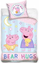 dekbedovertrek Peppa Pig 135 x 100 cm katoen roze