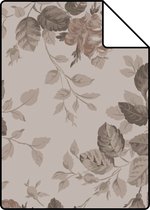Proefstaal ESTAhome behangpapier vintage bloemen oudroze - 139404 - 26,5 x 21 cm