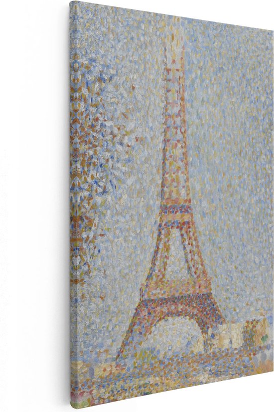 Artaza - Canvas Schilderij - De Eiffeltoren - Georges Seurat - Kunst - Canvas Print