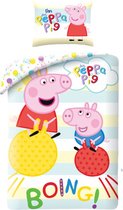 Peppa Pig Dekbedovertrek Boing - Eenpersoons - 140 x 200 cm - Katoen