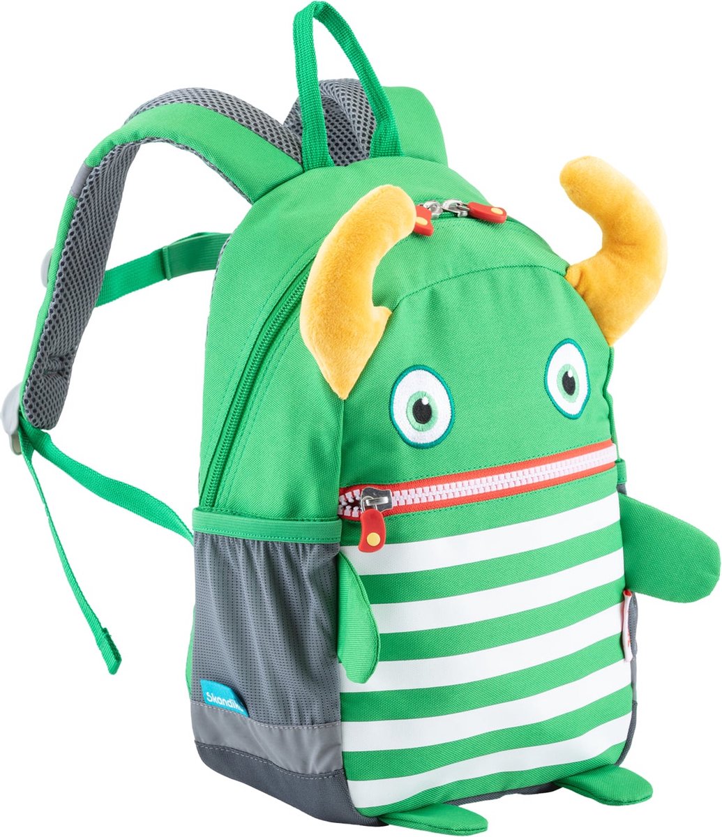 Skandika Zorgeneter Pat Kinderrugzak – Rugtassen - Sorgenfresser - Kinderrugzak van 1 tot en met 5 jaar – Rugzak voor meisjes en jongens - Kleuterrugzak – 24 x 11 x 32 cm (LxBxH) – 475 gram – 8L – Kleuterschool rugzak – Kamperen, dagje uit - pat