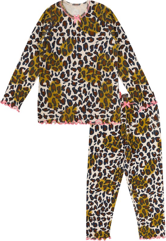Claesen's pyjama meisje Brown Blue Panther