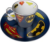DC COMICS - Logos - Mirror Mug & Plate Set