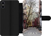 Bookcase Geschikt voor iPhone XS Max telefoonhoesje - New York - Amerika - NYC - Met vakjes - Wallet case met magneetsluiting