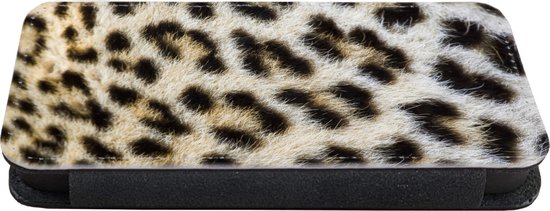 Étui pour téléphone Bookcase iPhone SE 2020 - Léopard en fourrure Close-up - Avec poches - Étui portefeuille avec fermeture magnétique