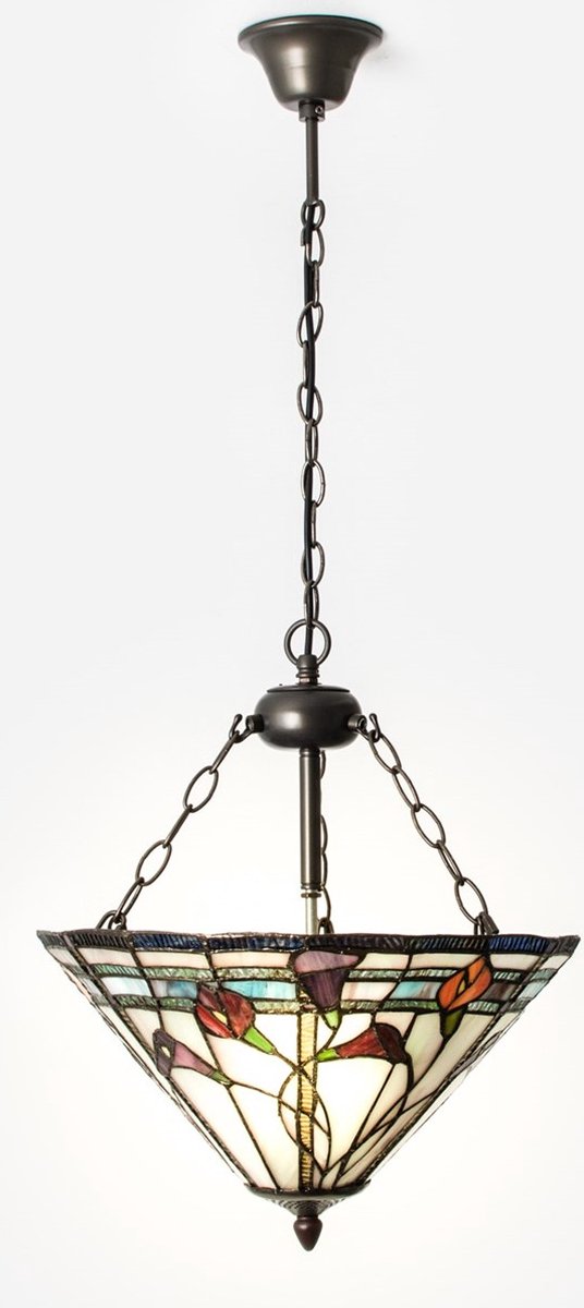 Coloured by Art Hanglamp Calla aan ketting - Art Deco Trade Paars