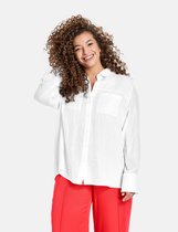 SAMOON Dames Overhemdblouse met borstzakken