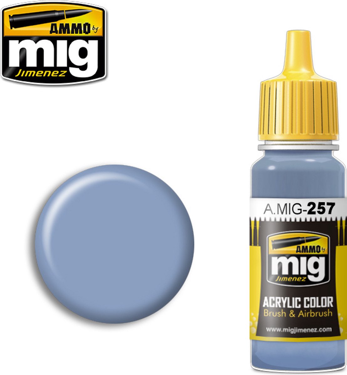 Mig - Azure Blue (17 Ml) - MIG0257 - modelbouwsets, hobbybouwspeelgoed voor kinderen, modelverf en accessoires