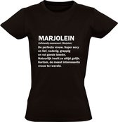 Marjolein Dames T-shirt | jarig | verjaardagkado | verjaardag kado | grappig | Verjaardagshirt | Naam | Cadeau | Zwart