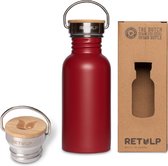 Retulp Urban - Waterfles - Drinkfles - 500 ml - Ruby Red - RVS