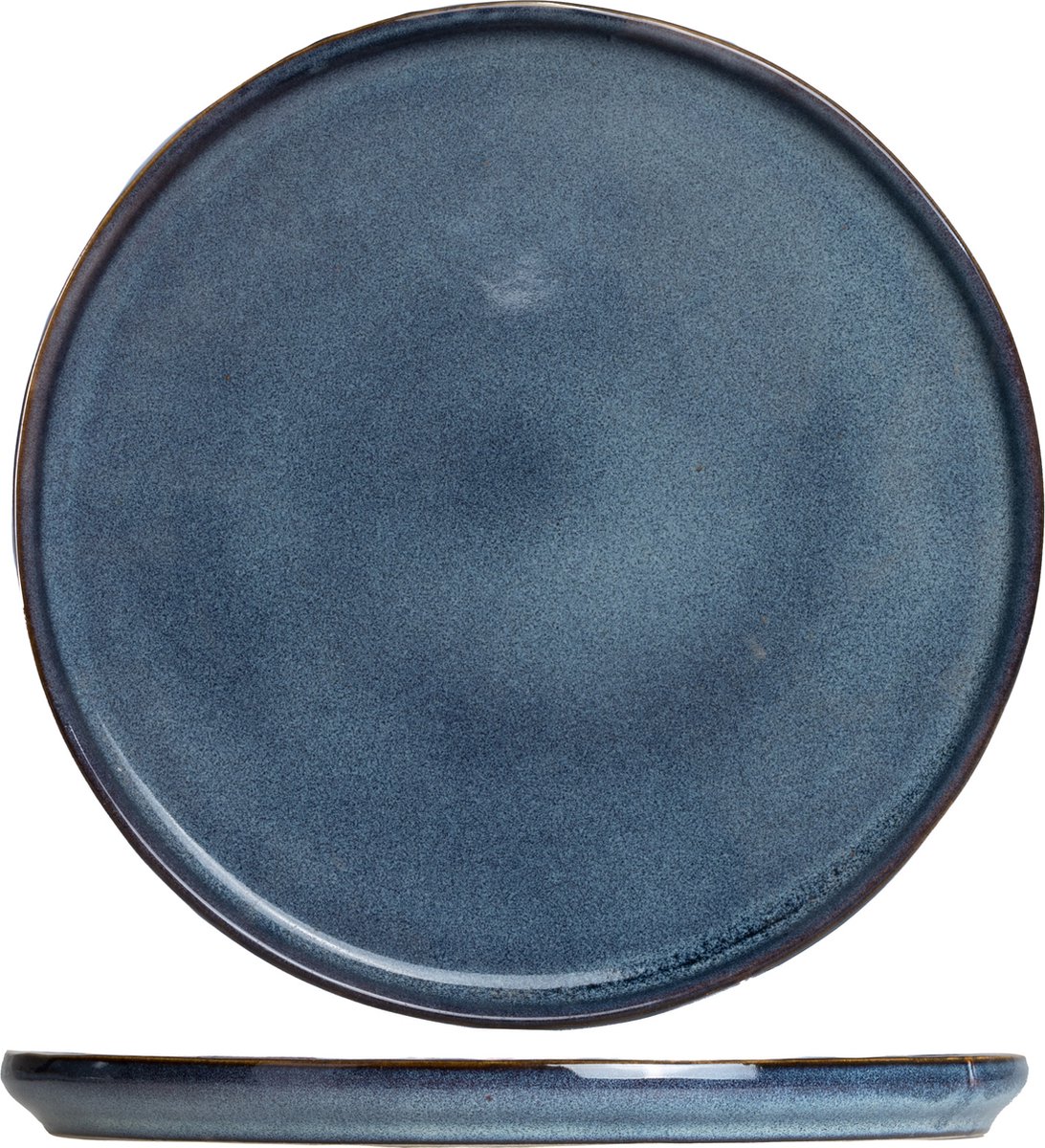 Ona Plat diner bord 27cm blauw Duna (set van 4)