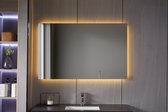 Bella Mirror - Spiegel met verlichting – Badkamerspiegel – Antivocht – Anticondens – Ledverlichting – Frameloos - 75 x 140 cm