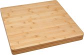 Snijplank / broodplank - vierkant - 37 x 3,5 cm - bamboe hout