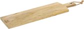 Snijplank met handvat 58 x 16 cm van mango hout - Serveerplank - Broodplank