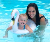 Zwemband zwaan kinderen | Sunclub|  Zwemband zwaan voor kinderen| Opblaasbaar | diameter 55cm| wit