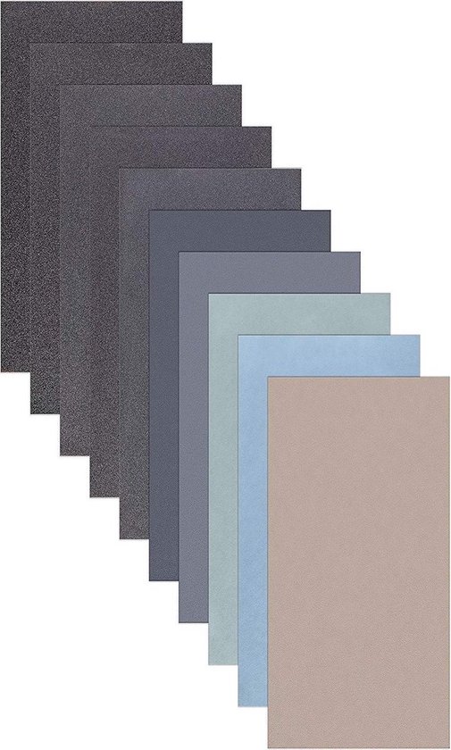 ProPapier - Schuurpapier set - 10 stuks - Korrel P800 P1000 P2000 P3000 P5000 P7000/Auto polijsten / Meubels / Metaal