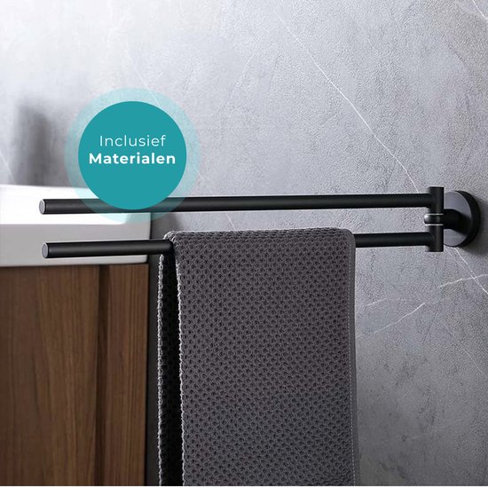 Handdoekhouder voor aan de muur, schoenenhanger, z