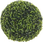 Sphère artificielle Buxus Feuille de thé Vert - D 27cm - Pour l'extérieur et l'intérieur - Décorations Mica