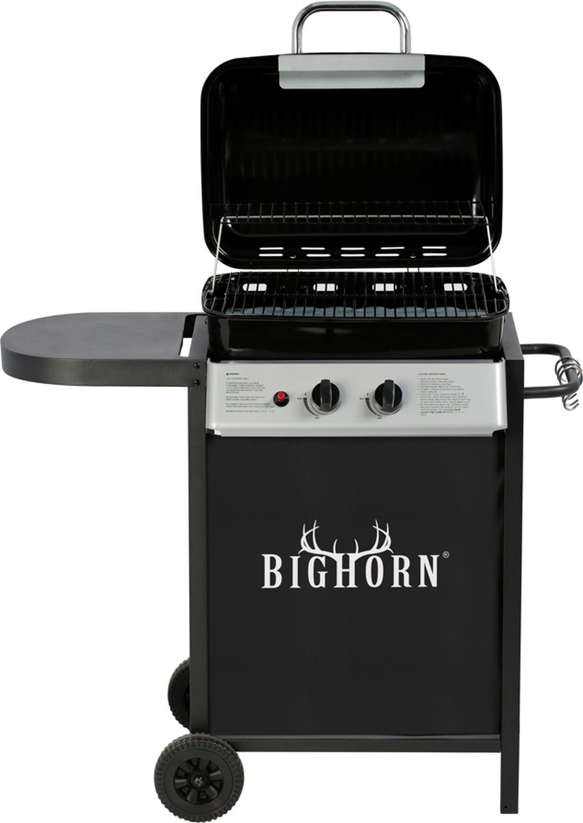 Barbecue et gril à gaz Bighorn – 2 brûleurs – Zwart | bol.com