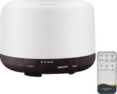 Aroma Diffuser - 500 ML - Luchtbevochtiger - Humidifier - Vernevelaar - Geurverspreider  - Aromatherapie - Afstandsbediening - 6 LED kleuren