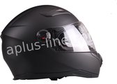 VITO Falcone Integraal + Zonnevizier - Motorhelm & Scooterhelm - Mat Zwart - Maat S