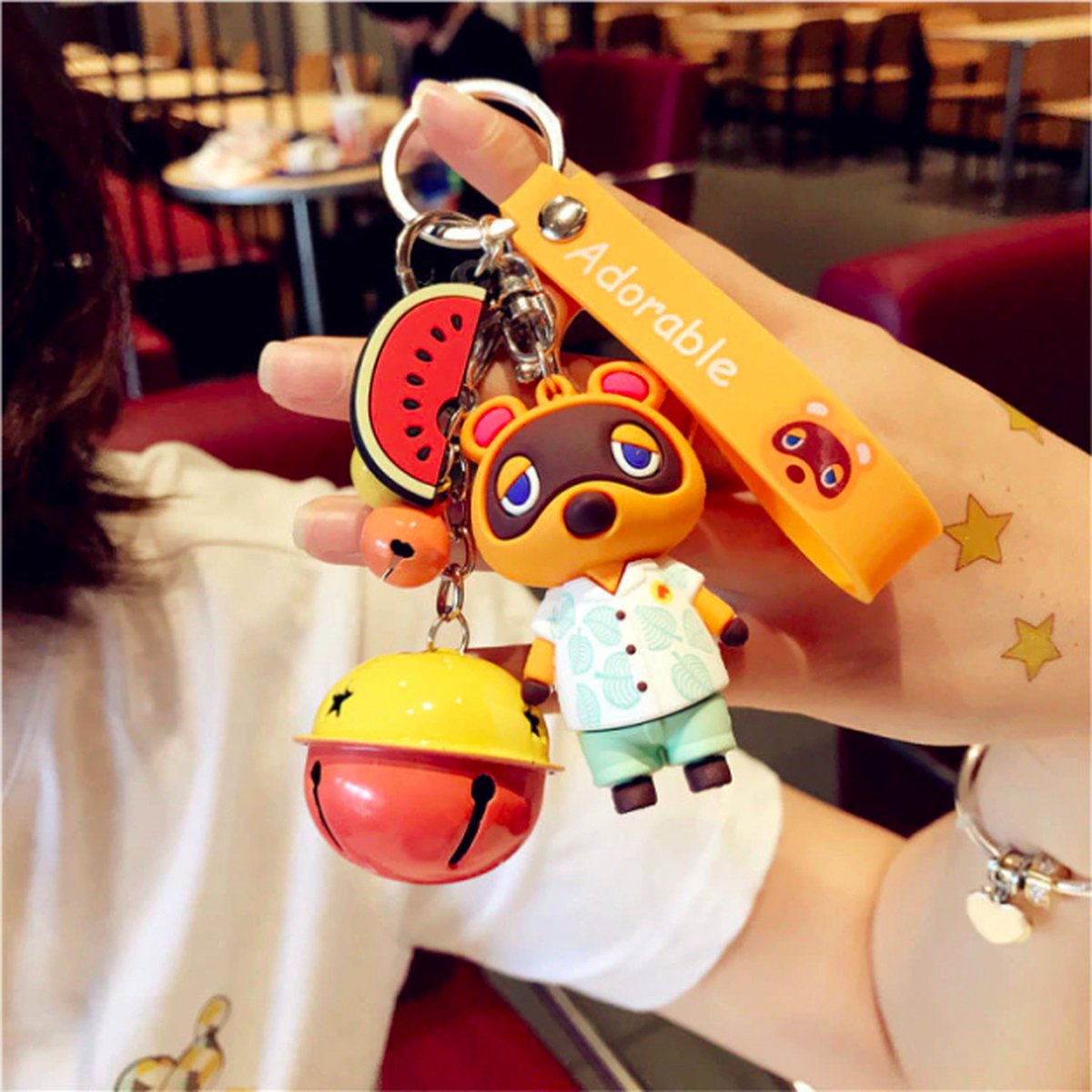 ProductGoods - 1 Tom Nook Sleutelhanger - Fiets Decoratie - Sleutelhangers - Animal Crossing - Villagers