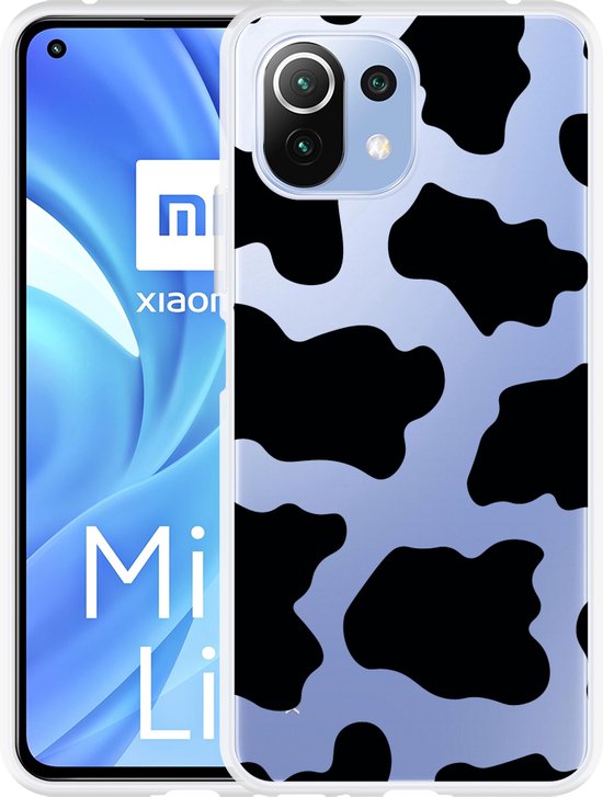 Foonary Custodia Con Cordino Per Xiaomi Mi 11 Lite / 5G NE – Tracolla Regolabile In Nylon, Silicone Morbido, Fantasia Leopardata