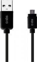 SBS 1m USB2.0/MicroUSB câble USB USB A Micro-USB A Noir