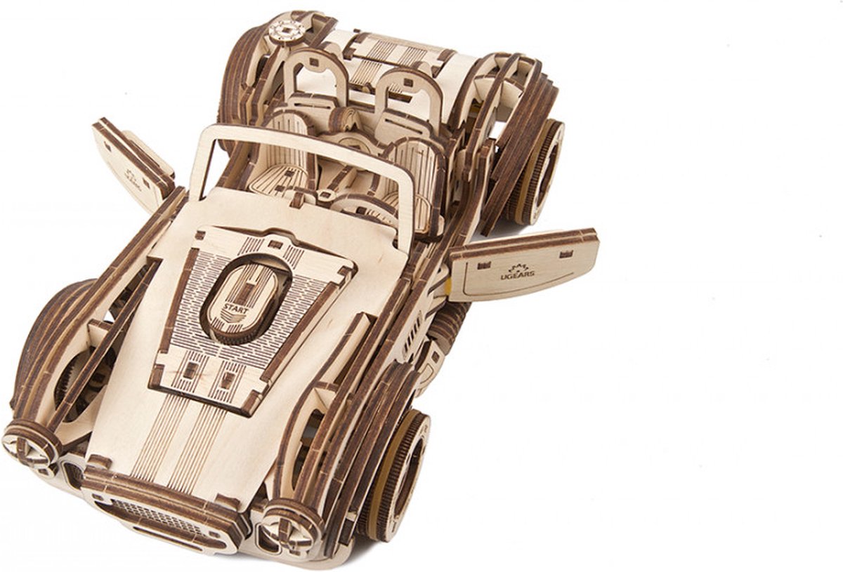 UGEARS Houten 3D Model - Drift Cobra Racing Car — afbeelding 16