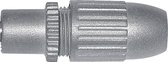 Coax-connector female, recht Kabeldiameter: 6.8 mm