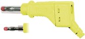 Stäubli XZGL-425 Lamellenstekker Stekker, recht Stift-Ø: 4 mm Geel 1 stuk(s)