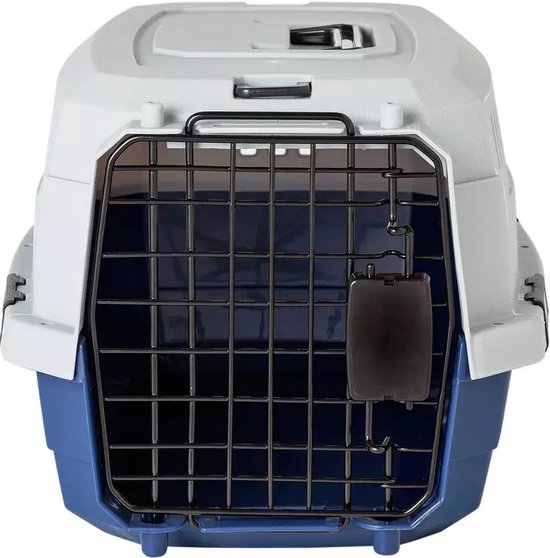 Foto: Bench honden of katten draagtas met bovenlader medium reismand transportbox