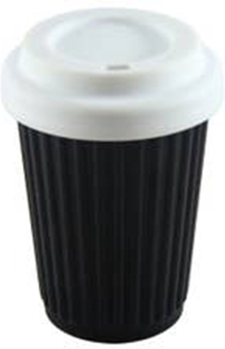 Onya koffie beker to go - 100% siliconen - 355 ml - zwart