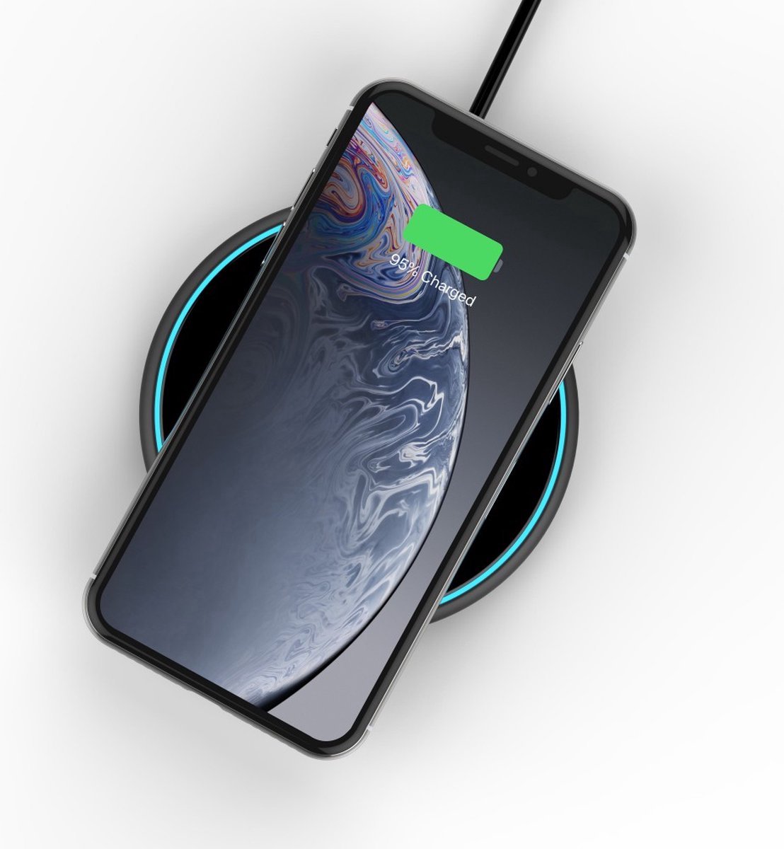 Durata - FAST WIRELESS CHARGER - draadloze oplader - for Iphone, Samsung and wireless smartphones - DRWC102