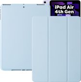 iPad Air 2020 Hoes - iPad Air 4 Cover met Apple Pencil Vakje - Blauw Hoesje iPad Air 10.9 inch (4e generatie) Smart Folio Case