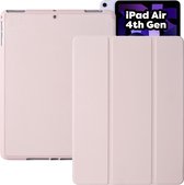 iPad Air 2020 Hoes - iPad Air 4 Cover met Apple Pencil Vakje - Roze Hoesje iPad Air 10.9 inch (4e generatie) Smart Folio Case