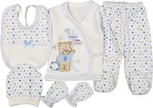 5-delige newborn baby kledingset in leuke cadeaudoos - Kraamcadeau - Babyshower - Babykleertjes