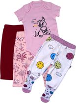 VOORDEELSET/ babykledingset/romper+ 3 broekjes/ UITVERKOOP