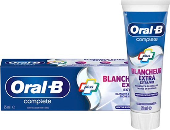 Oral-B Complete Extra White tandpasta 75 ml - Extra frisse munt - Oral B  Complete... | bol
