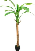 Kunstboom met pot banaan 165 cm groen