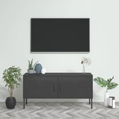 Tv-meubel 105x35x50 cm staal antracietkleurig