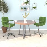 Eetkamerstoelen draaibaar 2 st fluweel lichtgroen