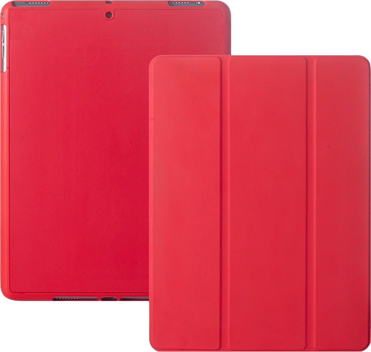 iPad 4 hoes - iPad 3 hoesje - Rood - iPad 4 case met Pencil Vakje - Smart Folio Cover voor de Apple iPad 9.7 2/3/4 (2012,2013,2014)