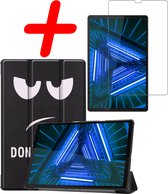 Hoesje Geschikt voor Lenovo Tab M10 FHD Plus 2nd Gen Hoes Case Tablet Hoesje Tri-fold Met Screenprotector - Hoes Geschikt voor Lenovo Tab M10 FHD Plus (2e Gen) Hoesje Hard Cover Bookcase Hoes - Don't Touch Me