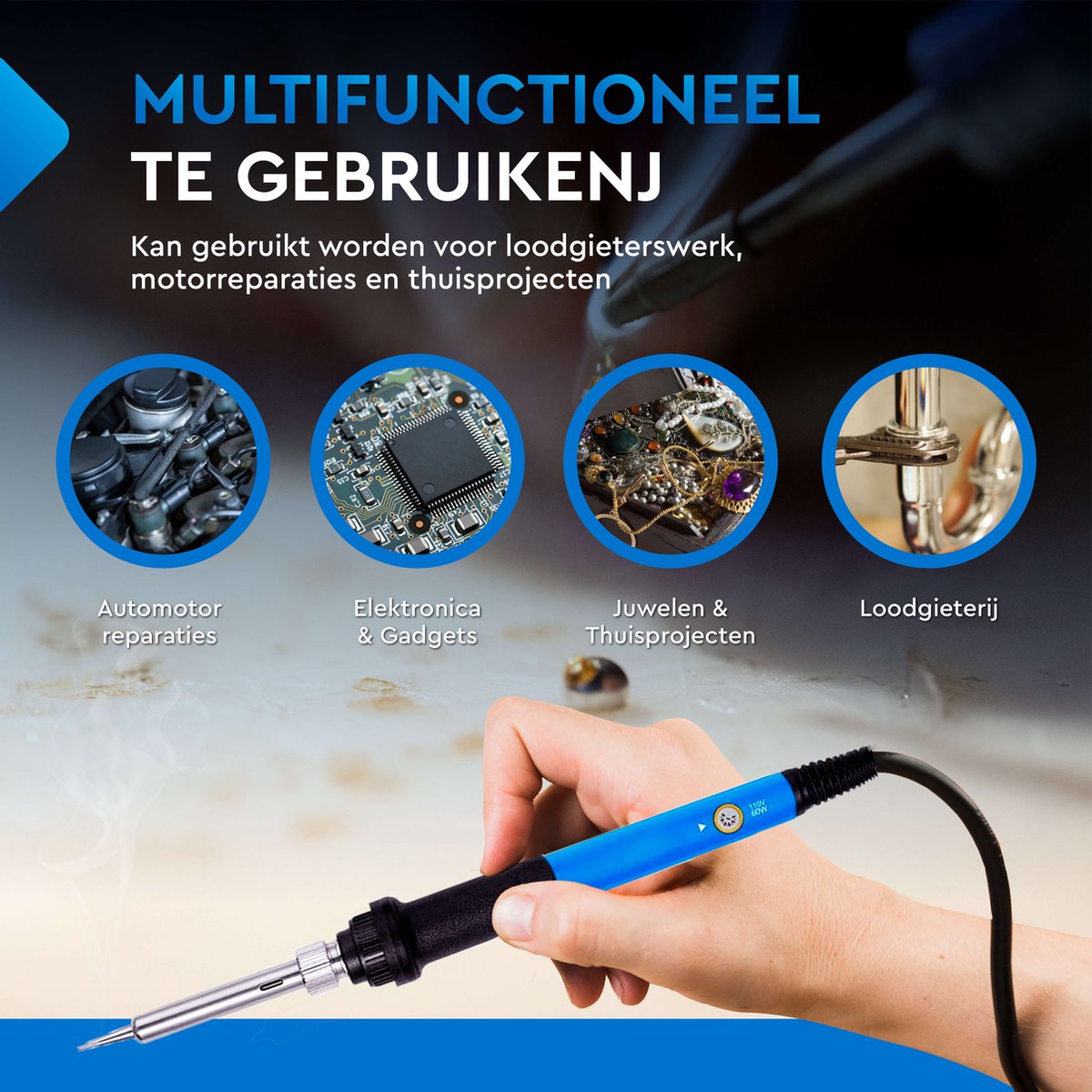 Soldeerbout Station - Set 21-Delig - Verwisselbare Punten - Inclusief Tin & Houder – foto 8