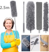 Bezems-Microfiber Duster Lang - 2,5 m - Uitschuifbaar