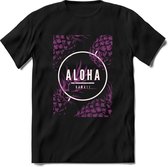 Aloha Hawaii | TSK Studio Zomer Kleding  T-Shirt | Roze | Heren / Dames | Perfect Strand Shirt Verjaardag Cadeau Maat L